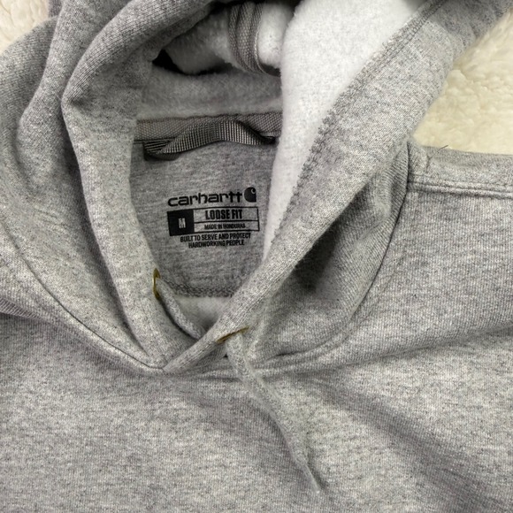 Carhartt Loose Fit Midweight Pullover Hoodie Gray Size M - Picture 4 of 5